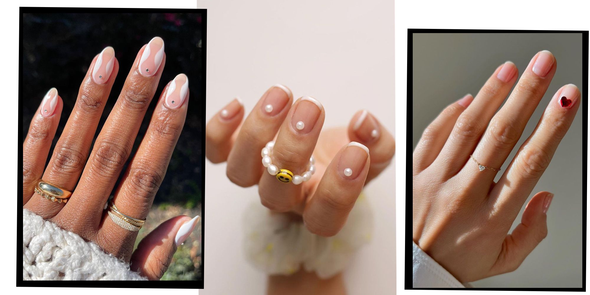 40+ Beautiful Wedding Nail Designs For Modern Brides - The Glossychic |  Short acrylic nails designs, Makeup nails designs, Makeup nails art